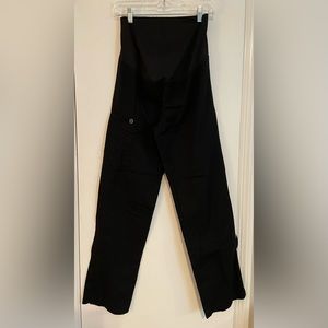 Women’s Wink XS black maternity scrub pants straight leg